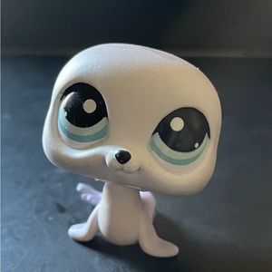 Littlest Pet Shop, Seal-Sea Lion, Teal~Blue-White Dot Eyes